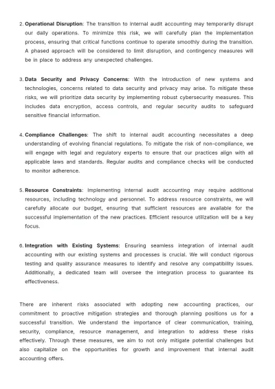 Free Internal Audit Accounting Proposal Template to Edit Online