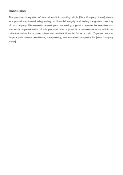 Free Internal Audit Accounting Proposal Template to Edit Online