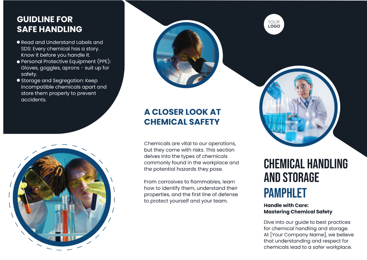 Chemical Handling and Storage Pamphlet Template