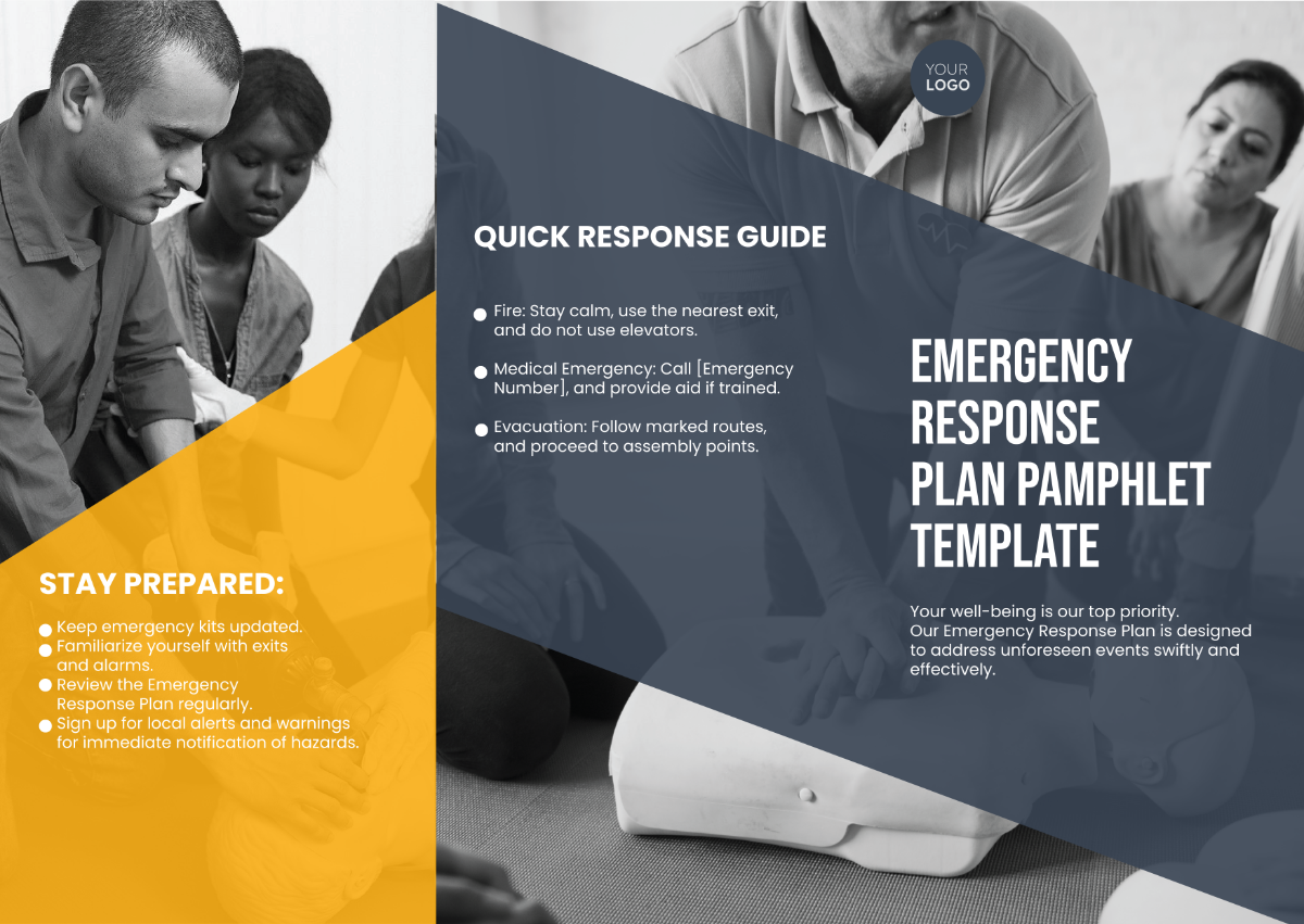 Emergency Response Plan Pamphlet Template