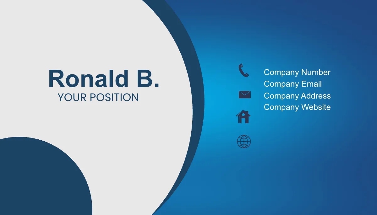 Free Financial Analyst Business Card Template to Edit Online