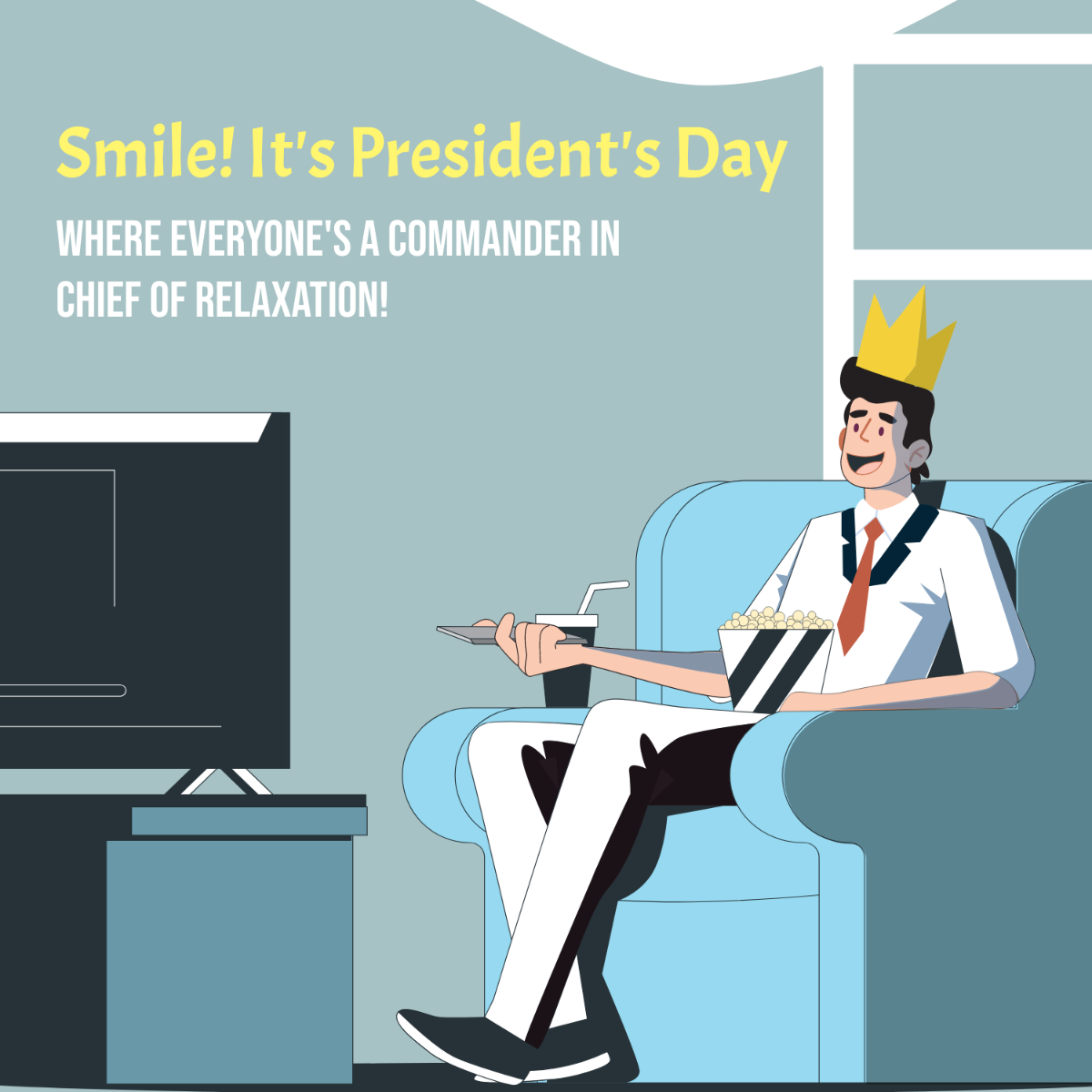 Free Happy President's Day Meme Template