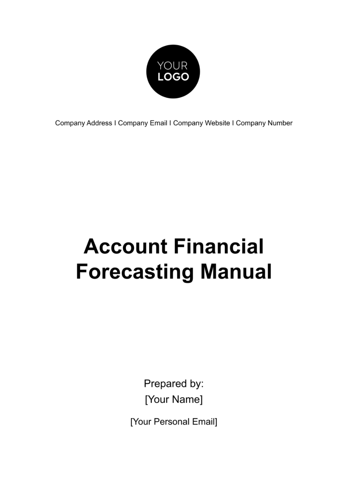 Account Financial Forecasting Manual Template - Edit Online & Download