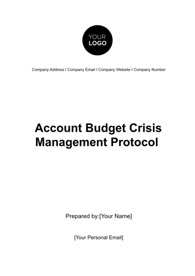 Free Account Budget Crisis Management Protocol Template to Edit Online
