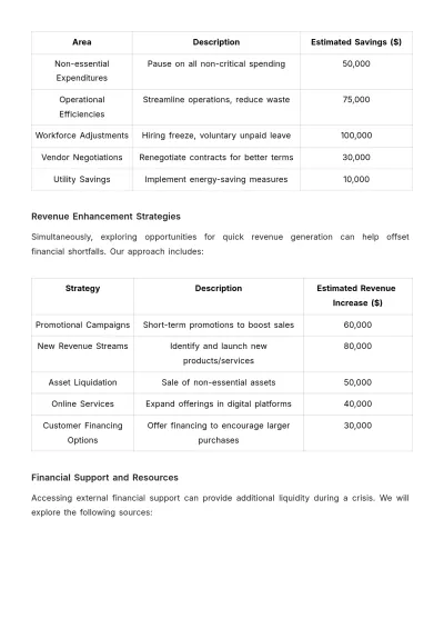 Free Account Budget Crisis Management Protocol Template to Edit Online