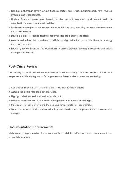 Free Account Budget Crisis Management Protocol Template to Edit Online