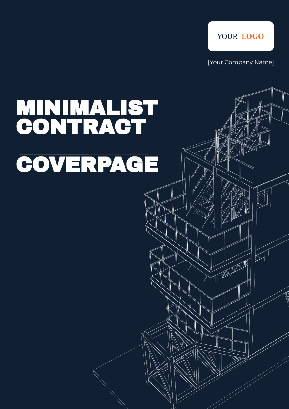 Minimalist Contract Cover Page Template