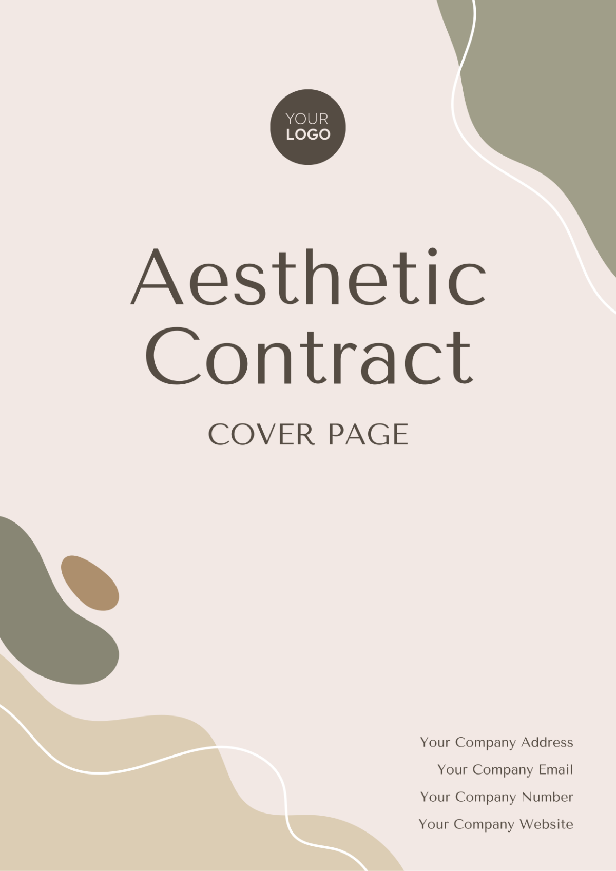 Aesthetic Contract Cover Page