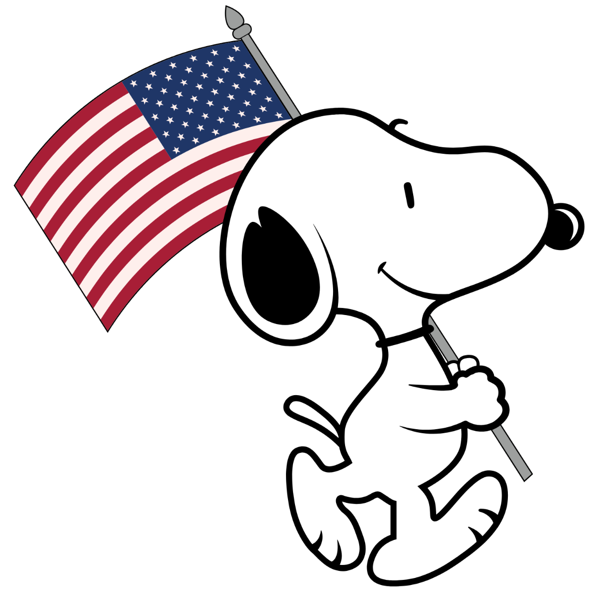 Free Snoopy President's Day Clipart Template