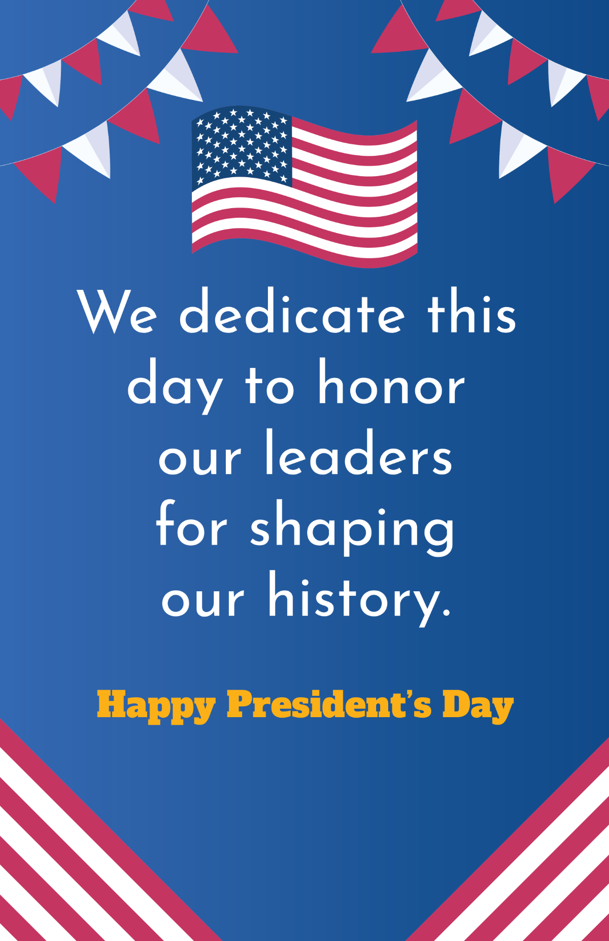 Free President's Day Poster Template