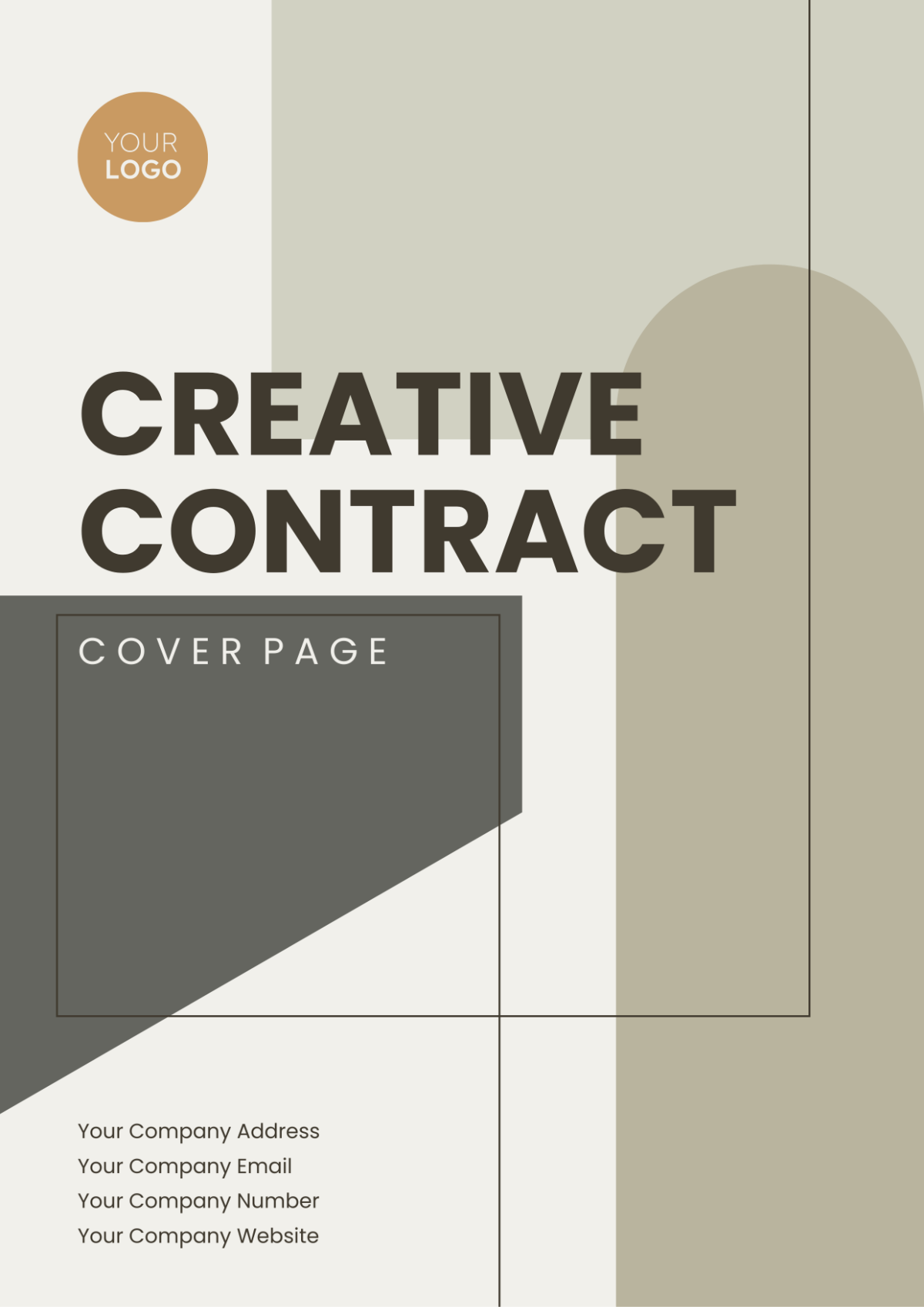 Creative Contract Cover Page