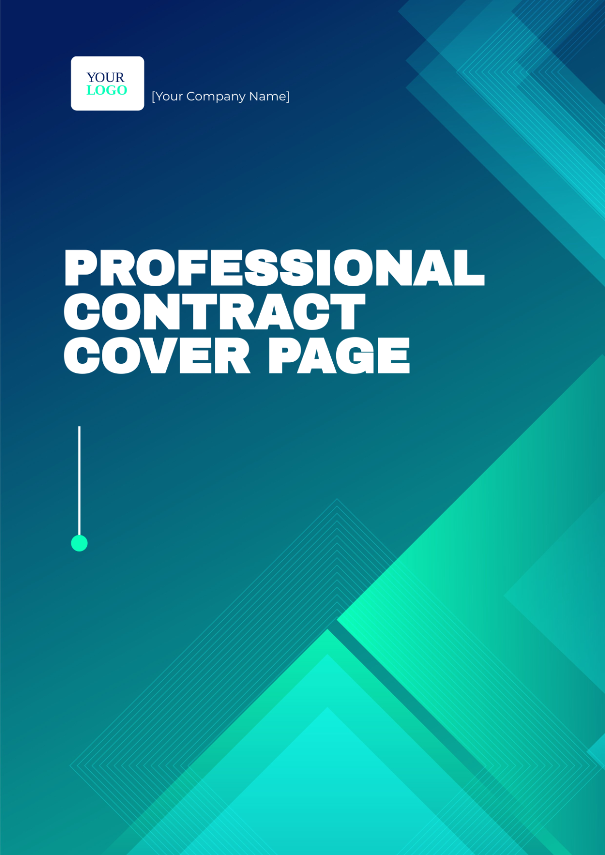 Professional Contract Cover Page Template
