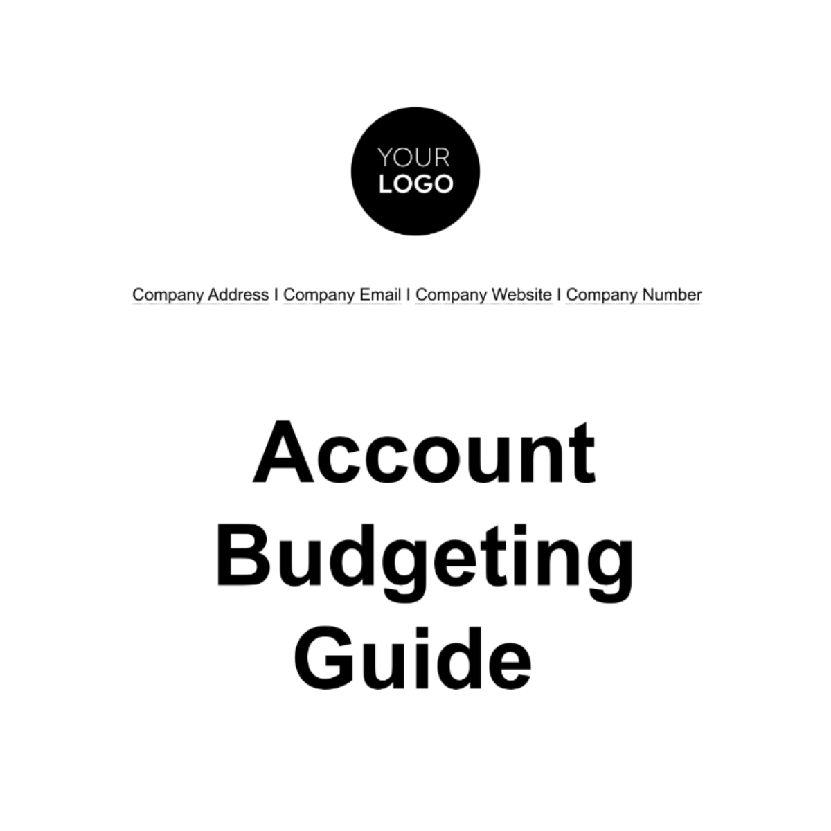 Account Budgeting Guide Template Download