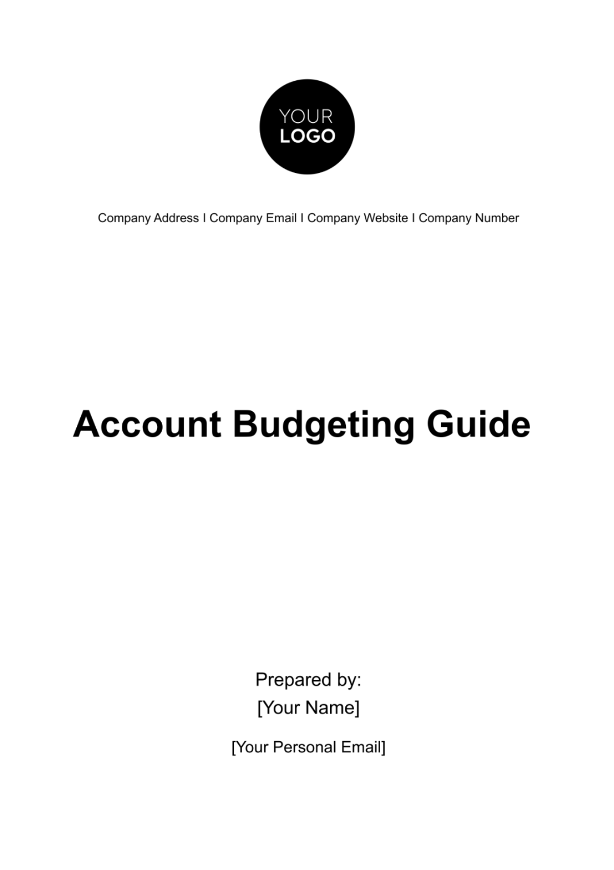 Account Budgeting Guide Template