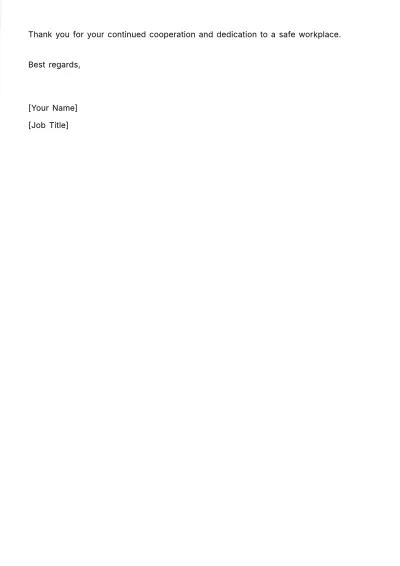 Free Workplace Safety Standard Letterhead Template to Edit Online