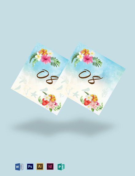 Printable Wedding Table Card Template - Google Docs, Illustrator, Word ...