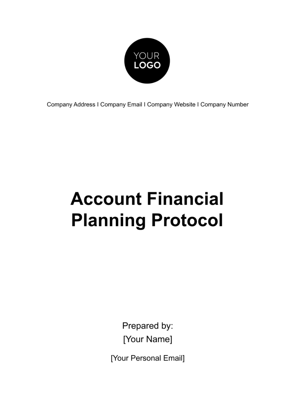 Account Financial Planning Protocol Template