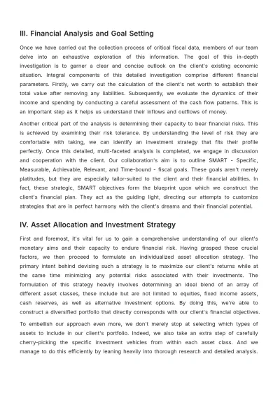 Free Account Financial Planning Protocol Template to Edit Online