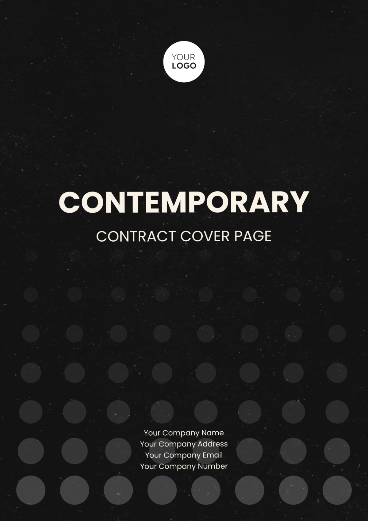 Contemporary Contract Cover Page