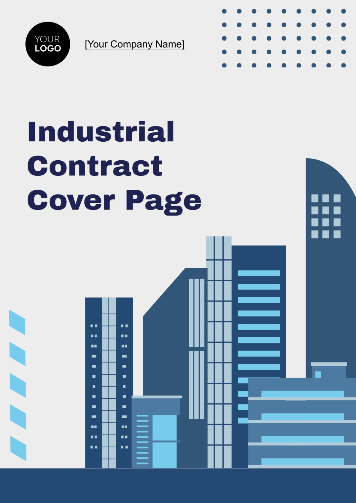 Industrial Contract Cover Page Template