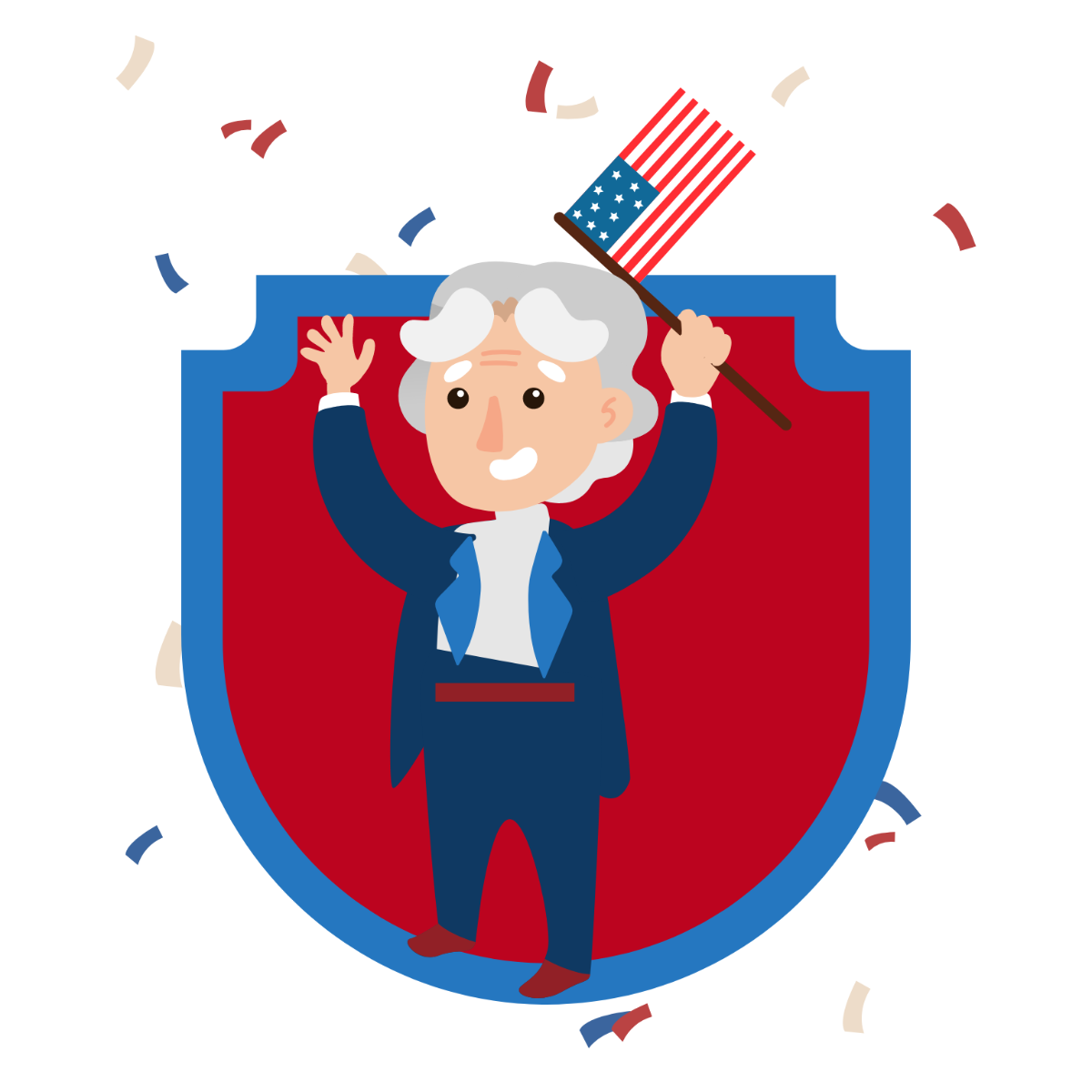 President's Day Holiday Clip Art Template