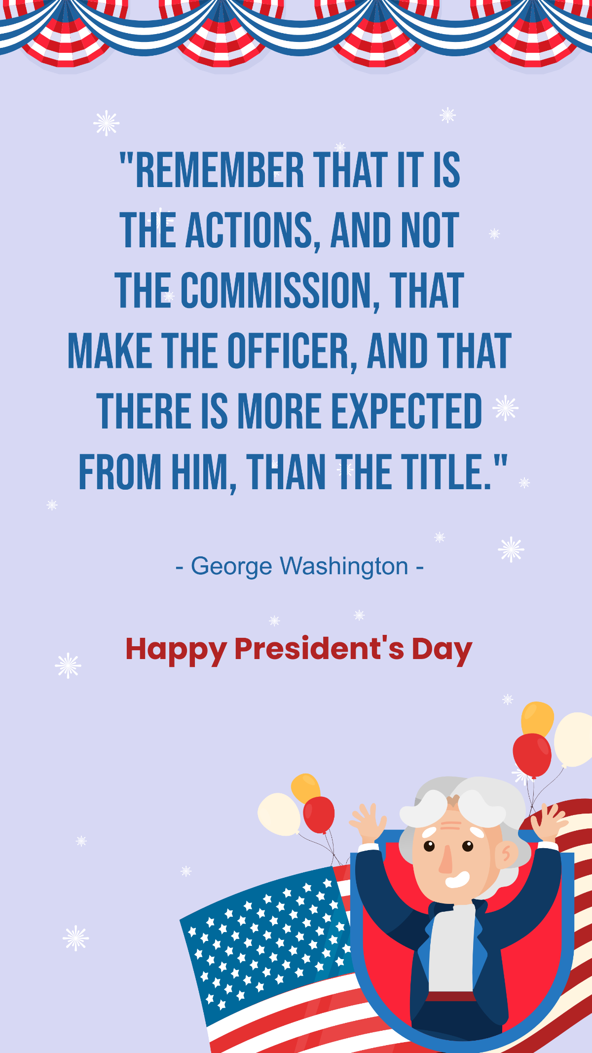Free Happy President's Day Quotes Template