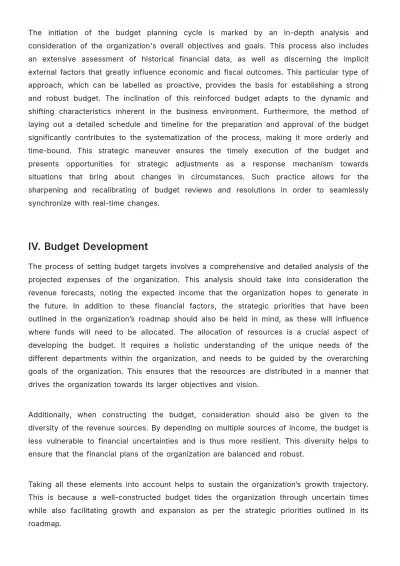 Free Account Budget SOP Template to Edit Online