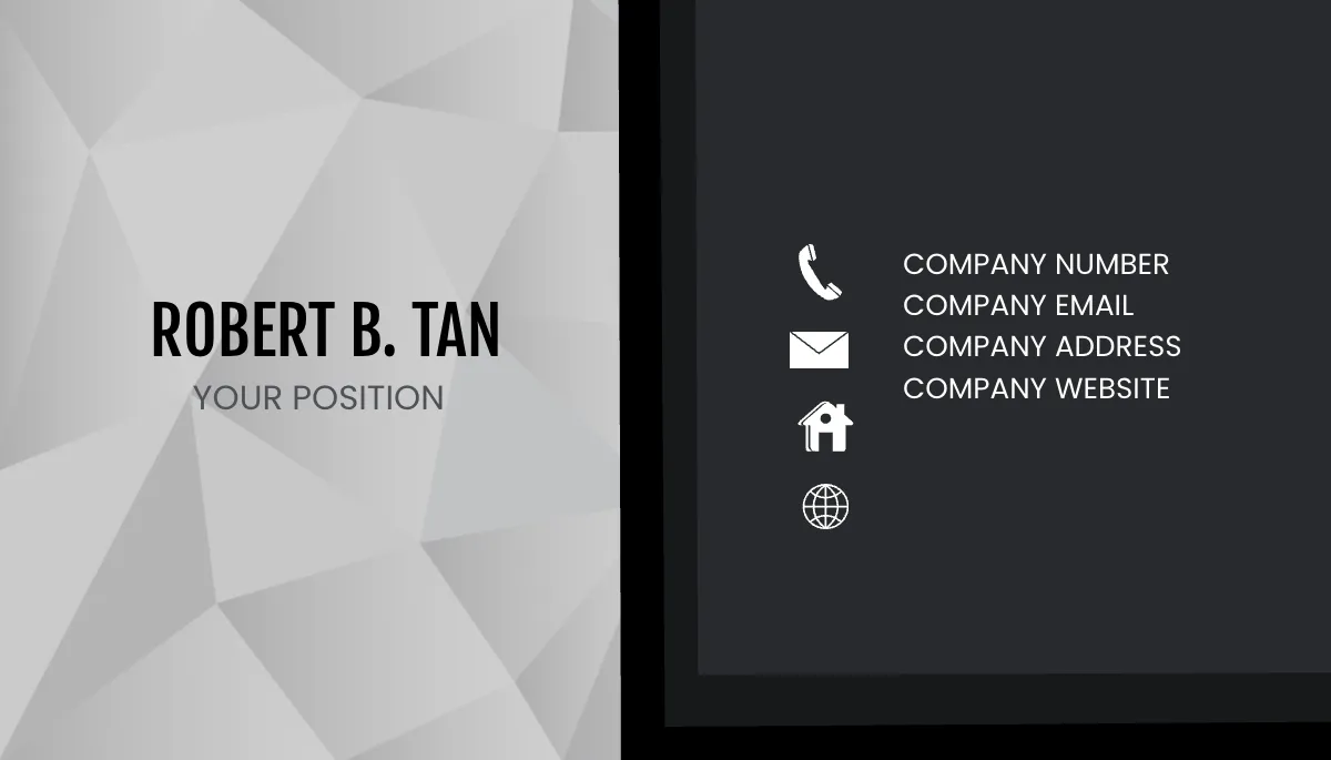 Free Credit Analyst Business Card Template to Edit Online