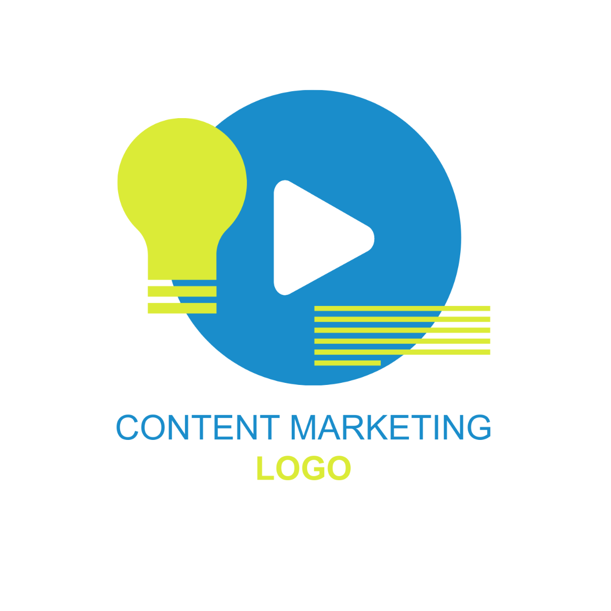 Content Marketing Logo Template