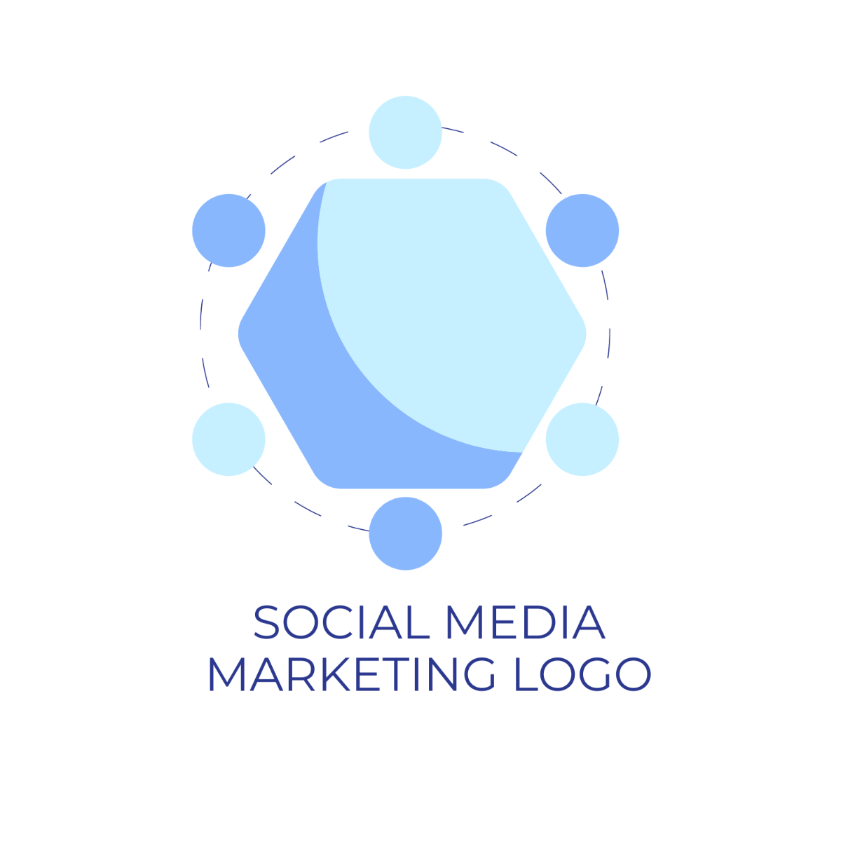 Social Media Marketing Logo Template