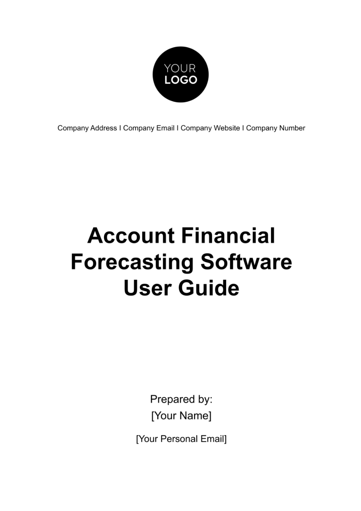 Account Financial Forecasting Software User Guide Template - Edit Online & Download