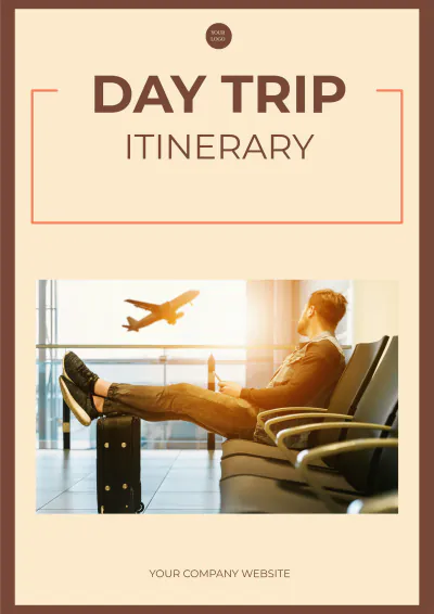 Free Day Trip Itinerary Template to Edit Online