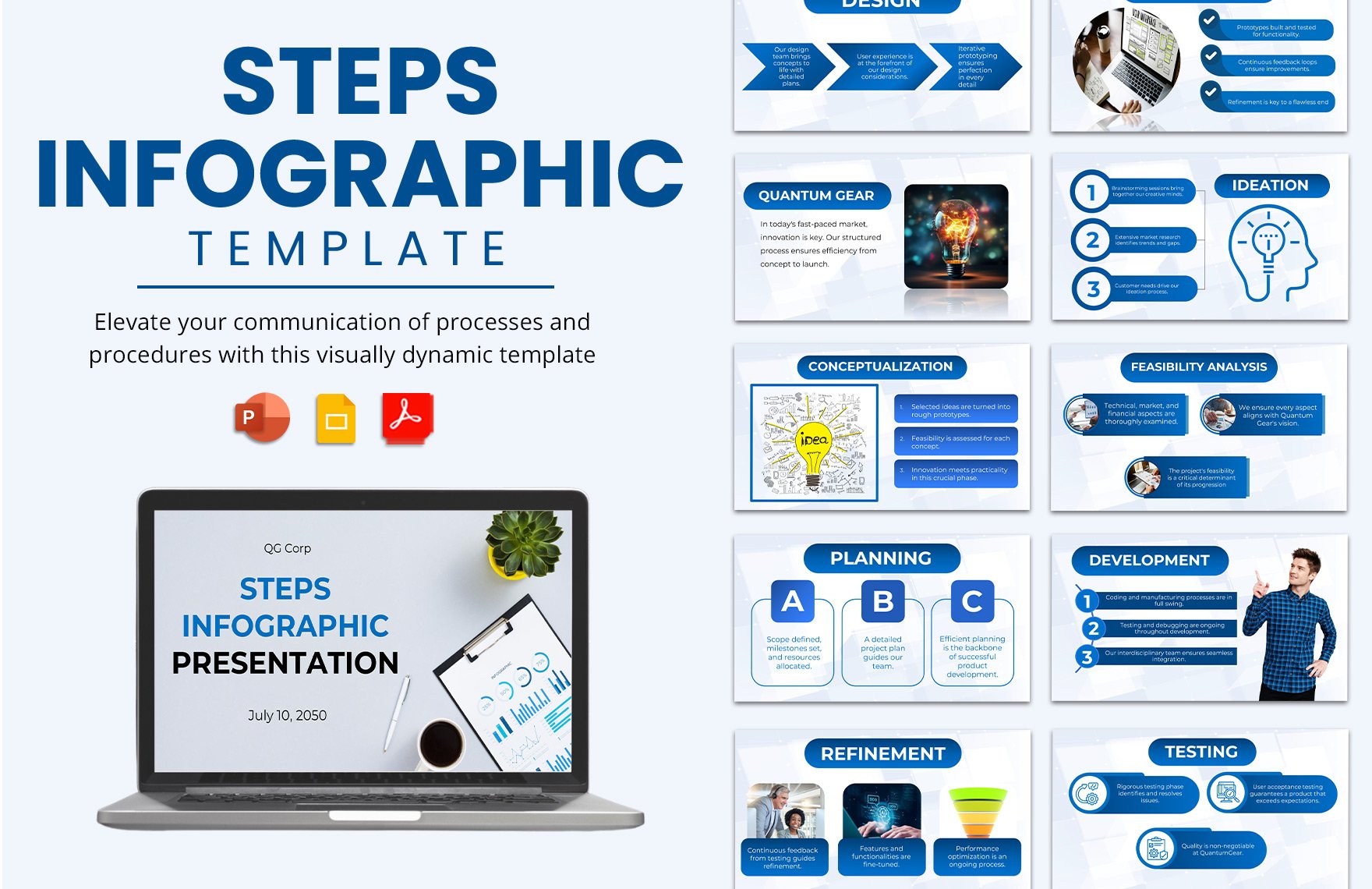 Steps Infographic Template