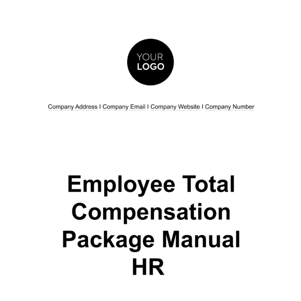 Employee Total Compensation Package Manual HR Template - Edit Online & Download