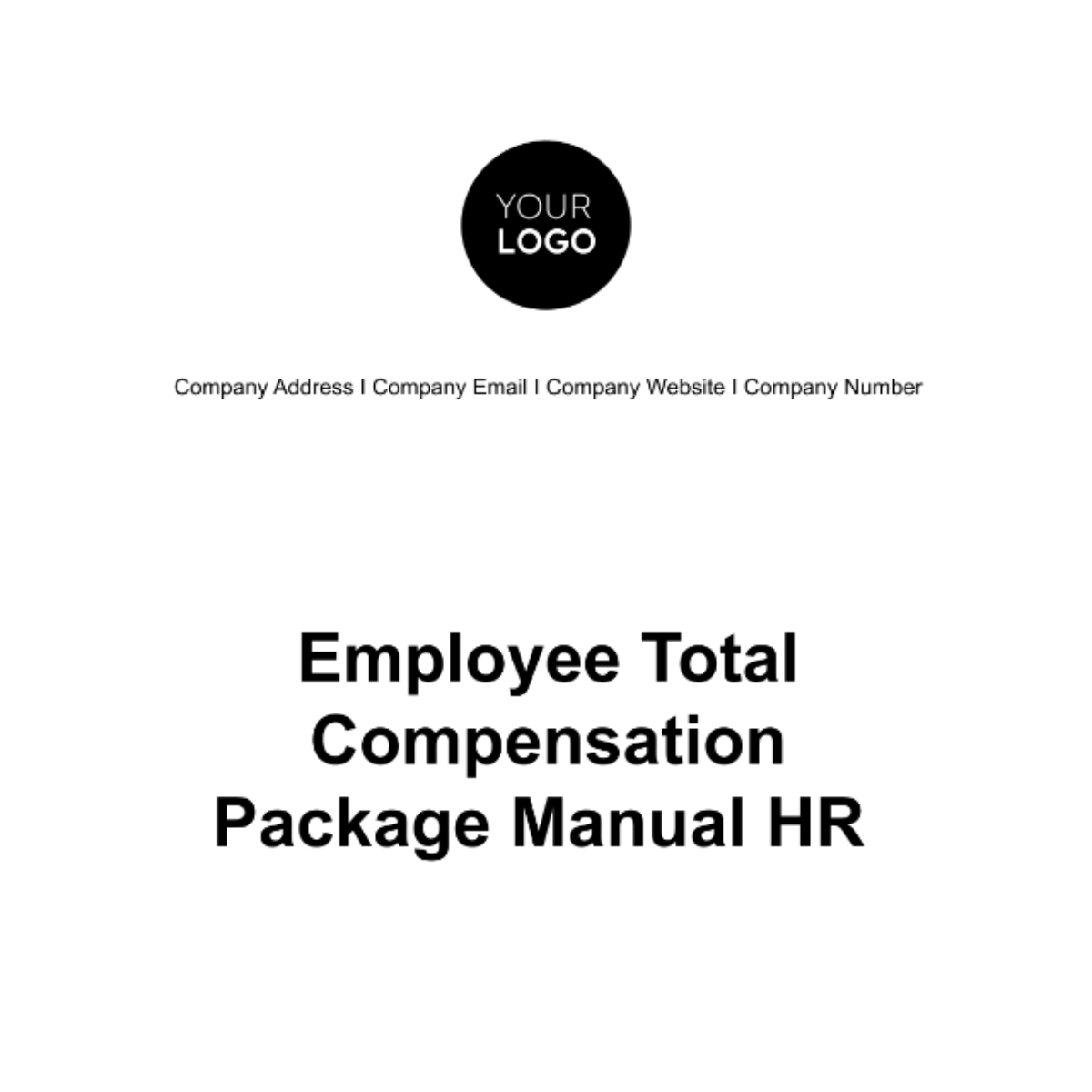 Employee Total Compensation Package Manual HR Template