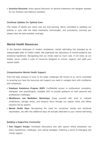 Free Health and Wellness Benefits Guidebook HR Template to Edit Online