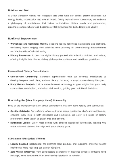 Free Health and Wellness Benefits Guidebook HR Template to Edit Online