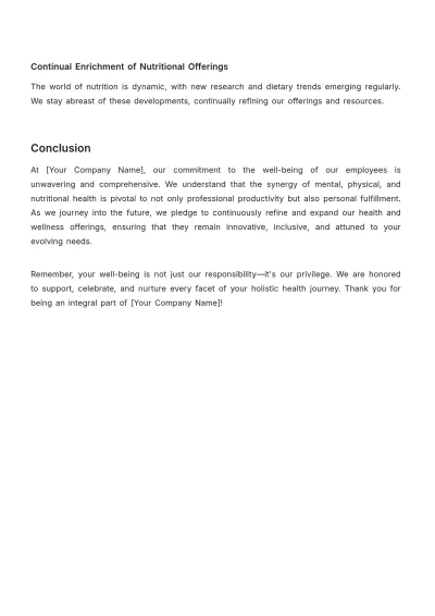 Free Health and Wellness Benefits Guidebook HR Template to Edit Online