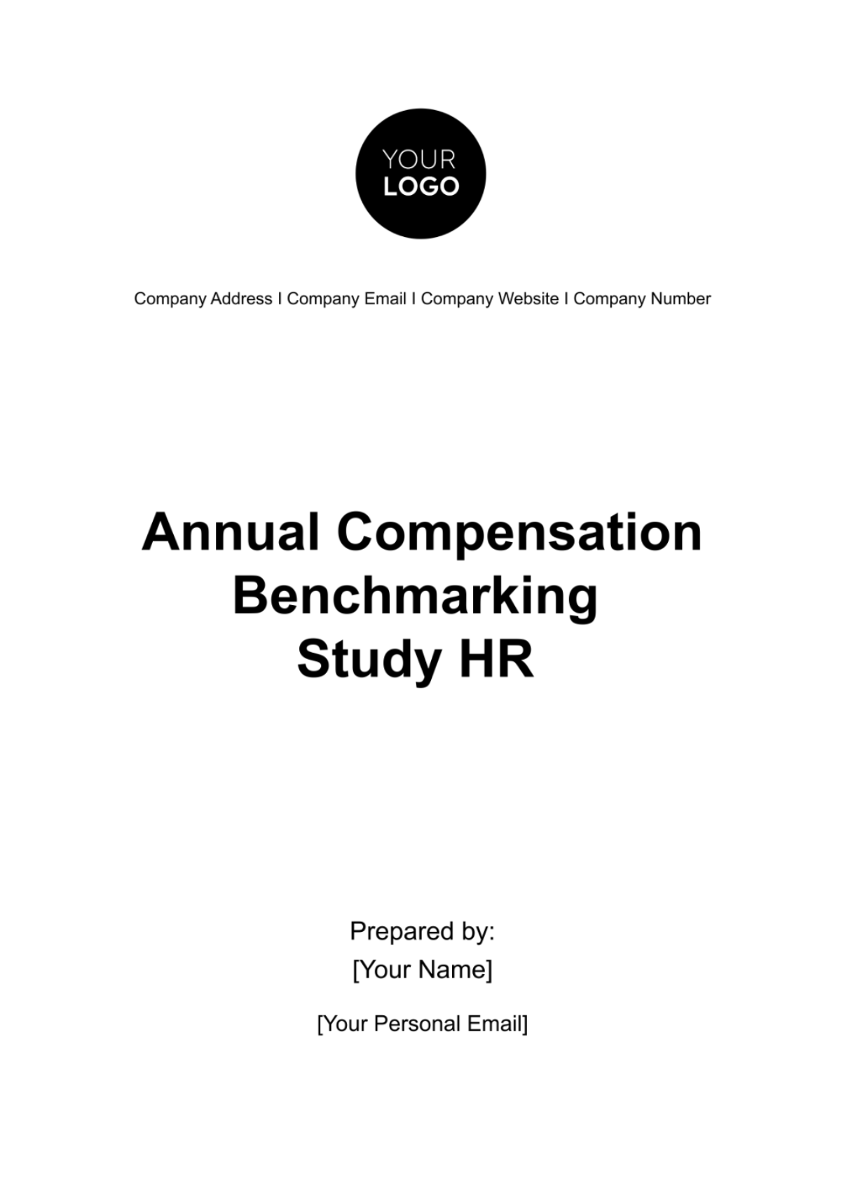 Annual Compensation Benchmarking Study HR Template - Edit Online & Download