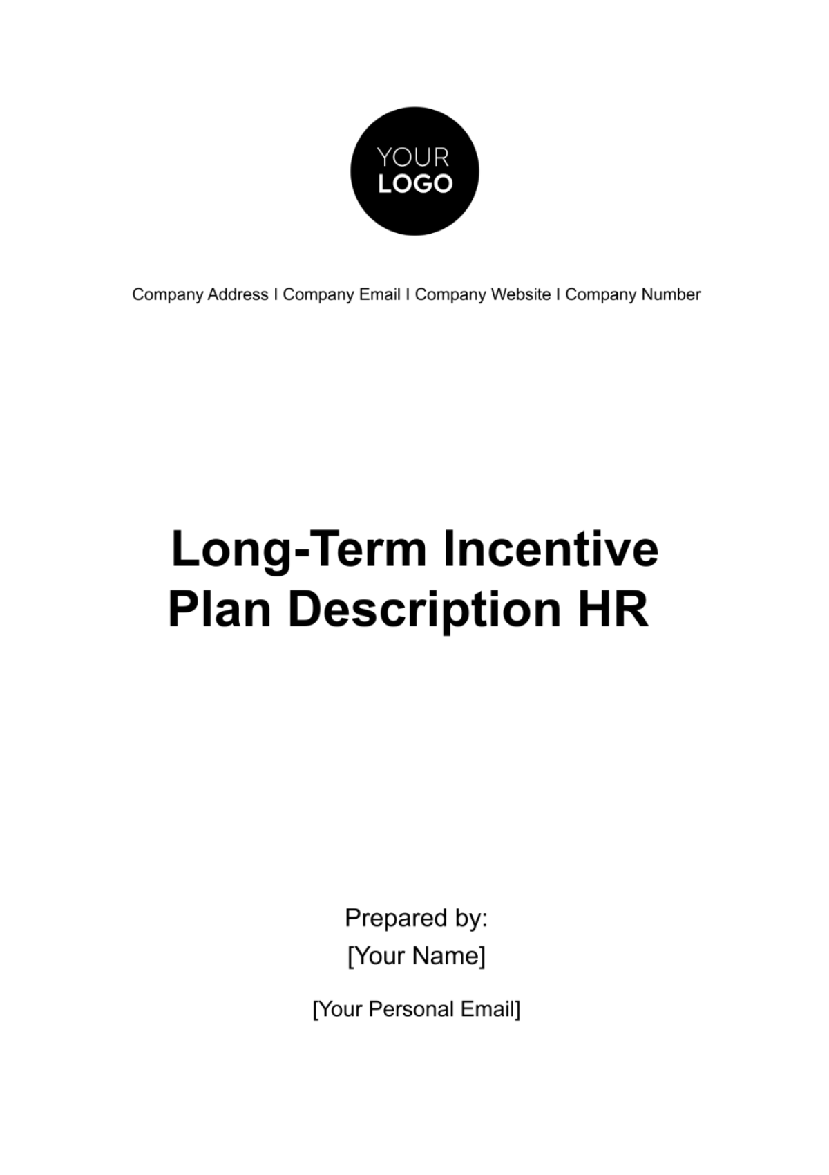 Long-Term Incentive Plan Description HR Template - Edit Online & Download