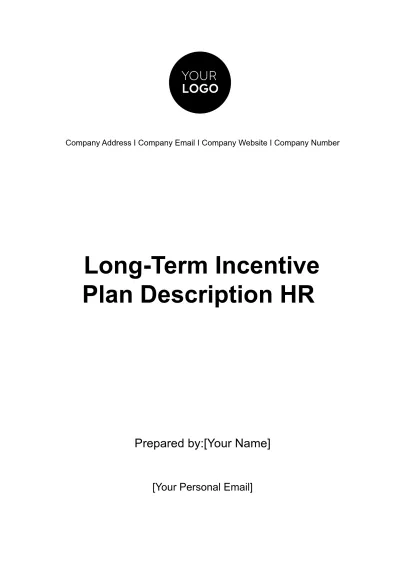 Free Long-Term Incentive Plan Description HR Template to Edit Online