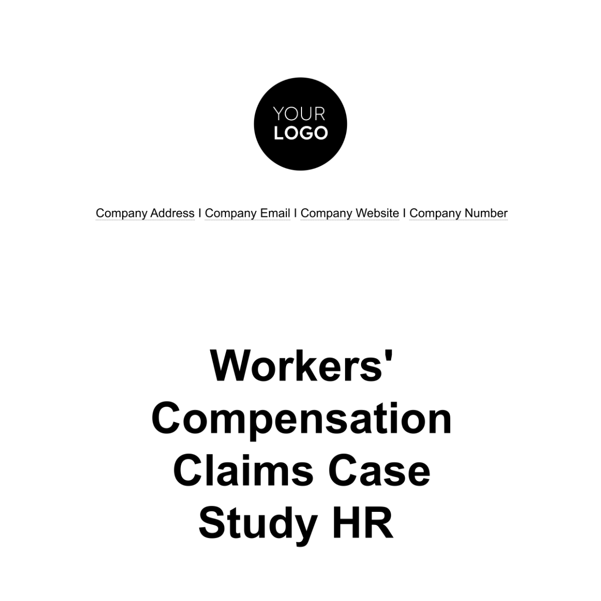 Workers' Compensation Claims Case Study HR Template - Edit Online & Download