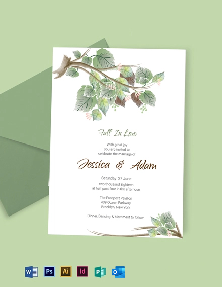 FREE RSVP Card Invitation Template Download in Word Google Docs PDF