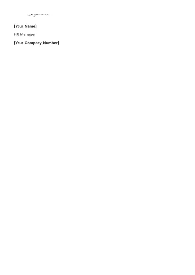 Free Executive Offer Letter Template to Edit Online