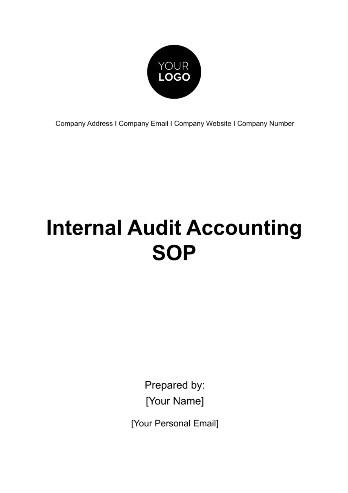 Internal Audit Accounting SOP Template - Edit Online & Download