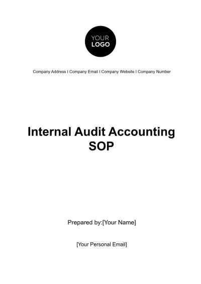 Free Internal Audit Accounting SOP Template to Edit Online