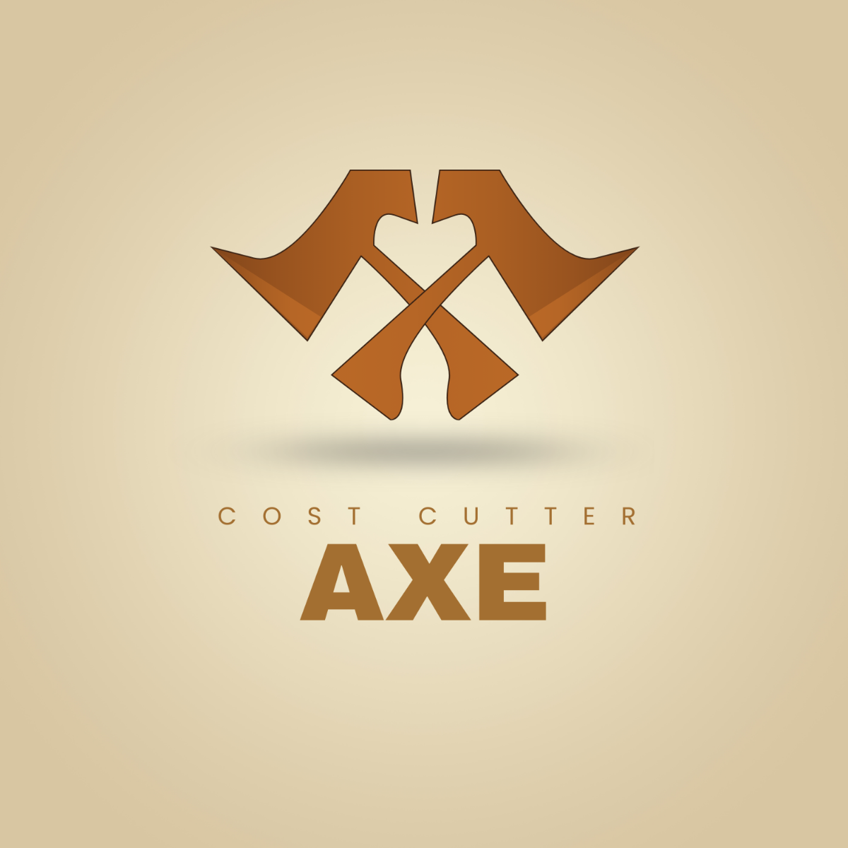 Cost Cutter Axe Logo Template