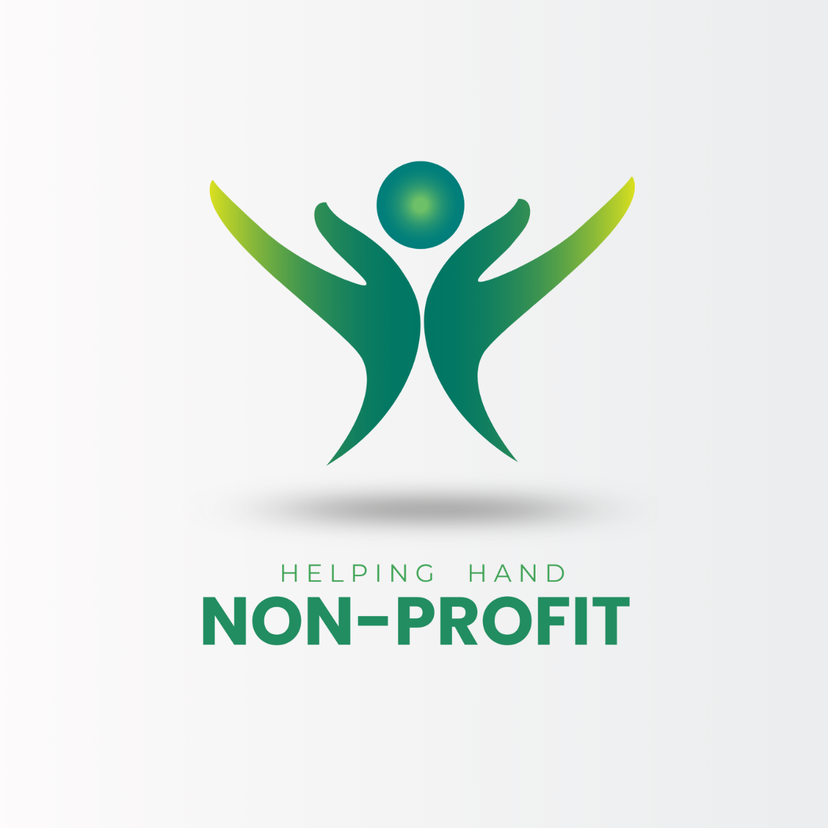 Non-Profit Helping Hand Logo Template