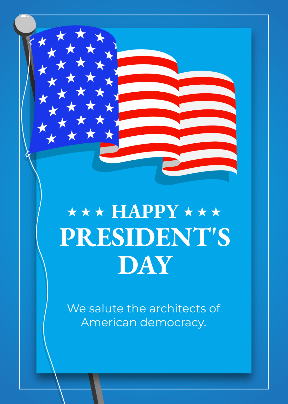 President's Day Greeting Cards Template