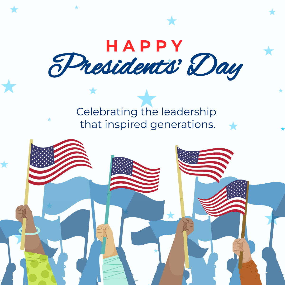 Free President's Day Social Media Posts Template